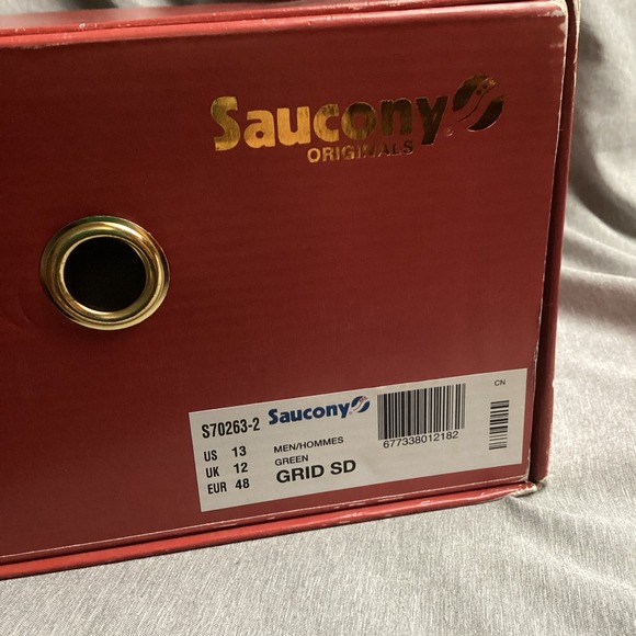 Saucony Mens 13 Grid SD Garden green s70263-2 Shoes Sneakers With Box - Picture 10 of 10